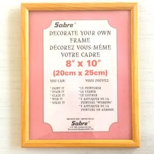 Decorate Your Own Picture Frame Nature Wood 8x10” Picture Frame NEW
